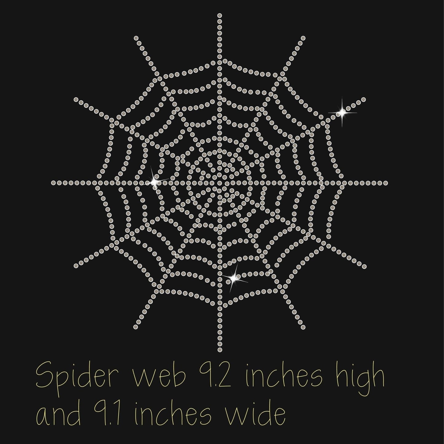 DIY Personalized Custom Hotfix Rhinestone Transfer Decal, Halloween Spider Web Iron On, Create Your Own Rhinestone Apparel