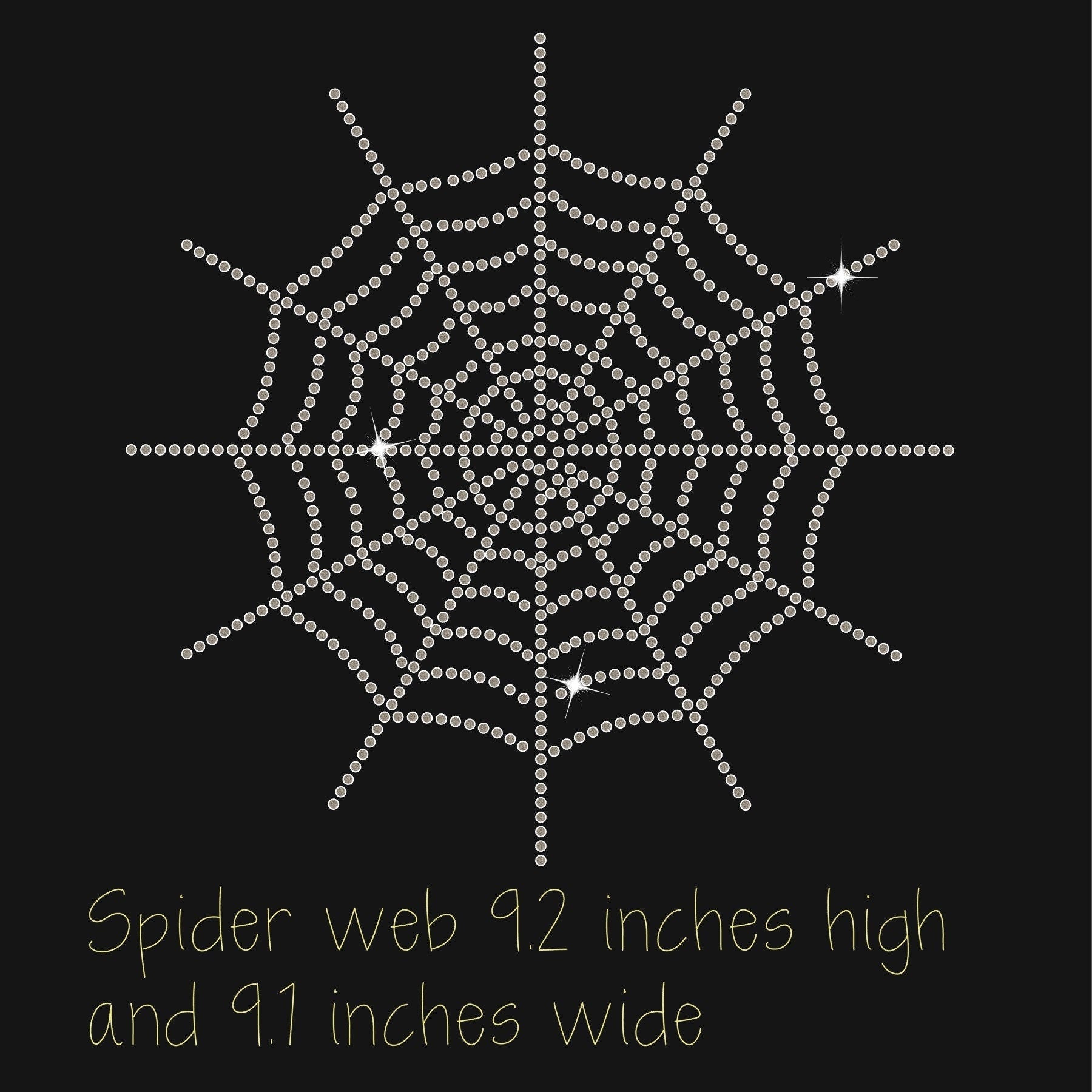 DIY Personalized Custom Hotfix Rhinestone Transfer Decal, Halloween Spider Web Iron On, Create Your Own Rhinestone Apparel