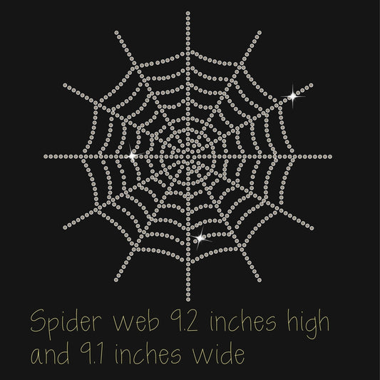 DIY Personalized Custom Hotfix Rhinestone Transfer Decal, Halloween Spider Web Iron On, Create Your Own Rhinestone Apparel