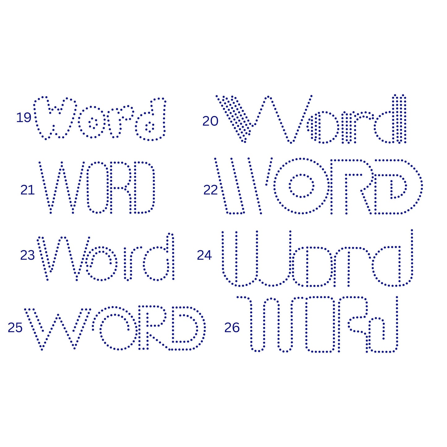DIY Personalized Custom Hotfix Bling Transfer Decal, Fonts for Bling Phrase, Your Words Iron On, Create Your Own Bling Apparel