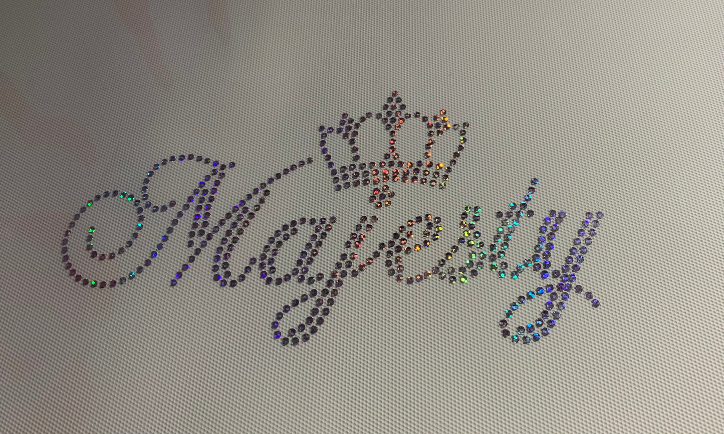 DIY Personalized Custom Hotfix Bling Transfer Decal, Fonts for Bling Phrase, Your Words Iron On, Create Your Own Bling Apparel